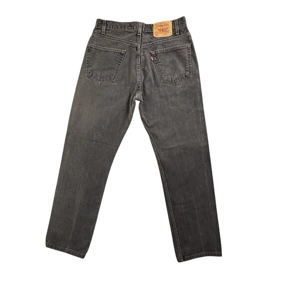 Vintage Levis 505 Jeans Mens 32x34 Black Denim Faded Skater Goth Grunge Y2K Pant - Picture 2 of 16